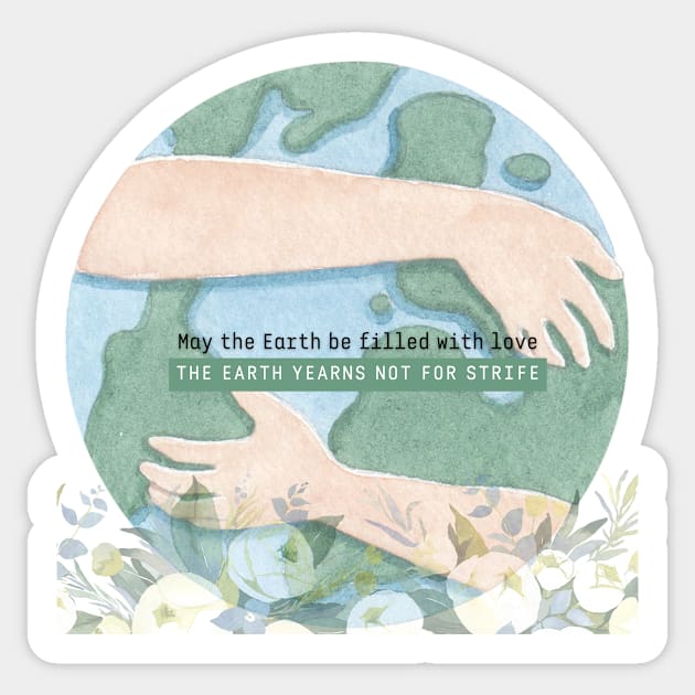 Harmony of Life: Embracing the Earth Design Sticker by Lu's Hideaway